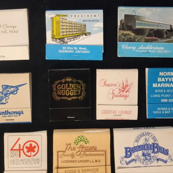 Assorted Matchbook Collection - Multicolor Designs - Picture 9 of 10